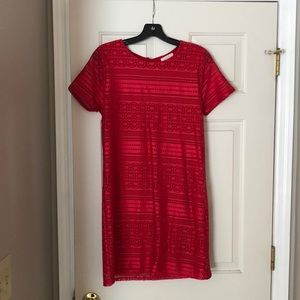 Everly Short Sleeve Lace Dress